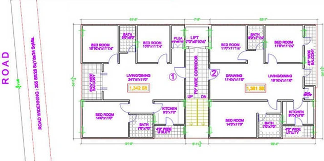 Master Plan of Shanta Sriram Meena Residency in Padmarao Nagar, Hyderabad - Image 231683