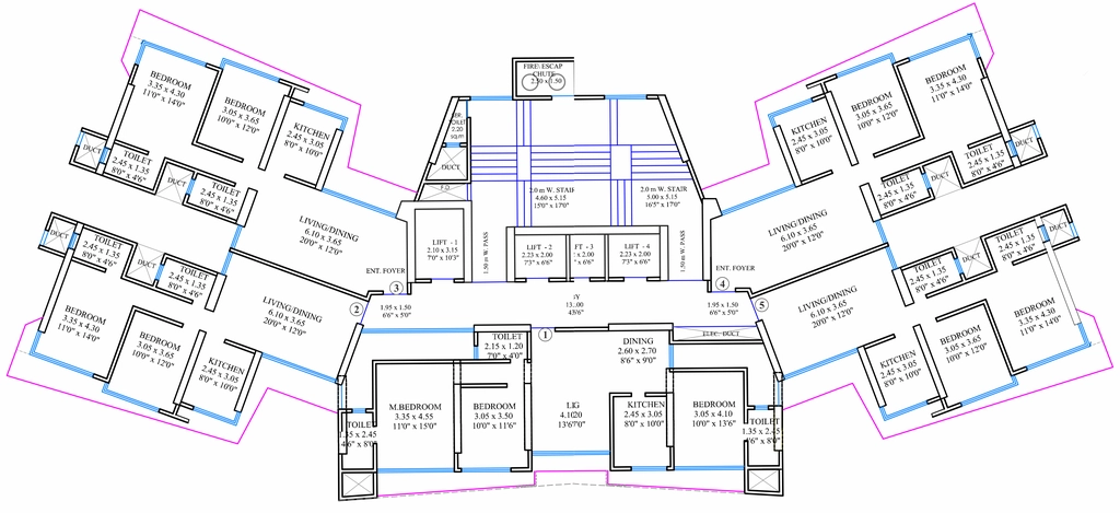 Floor Plan of Shreeji Atlantis B Wing in Malad West, Mumbai - Image 327327