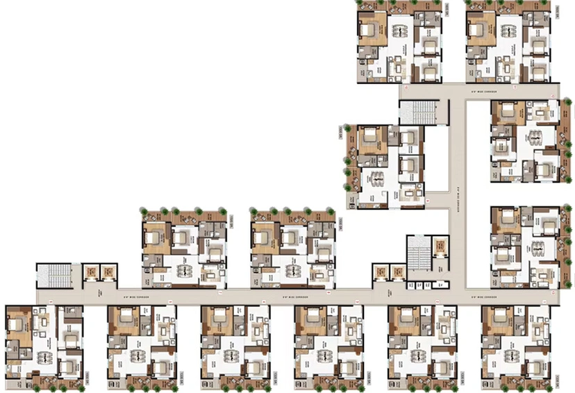 Floor Plan of Hariharas Sri Sai Kakatiya in Ghatkesar, Hyderabad - Image 230044