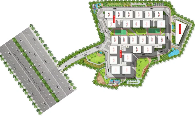 Master Plan of Hariharas Sri Sai Kakatiya in Ghatkesar, Hyderabad - Image 230042