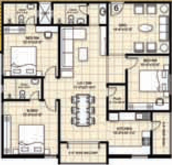 3 BHK Flat in Sri Sai Harihara Siri Residency in Tarnaka, Hyderabad - Image 835432