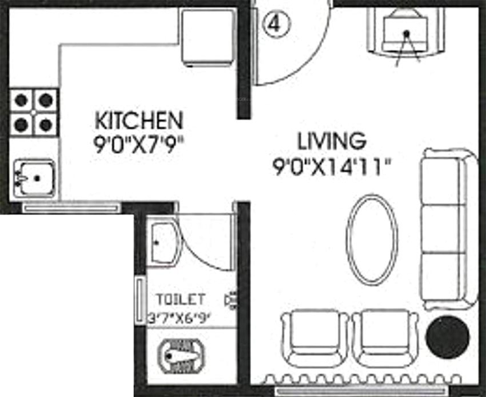 1 RK Studio Apartment in Akshay Sai Aishwarya in Kandivali East, Mumbai - Image 847060