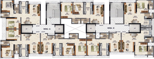 Floor Plan of Adityaraj Shivraj in Vikhroli East, Mumbai - Image 32533