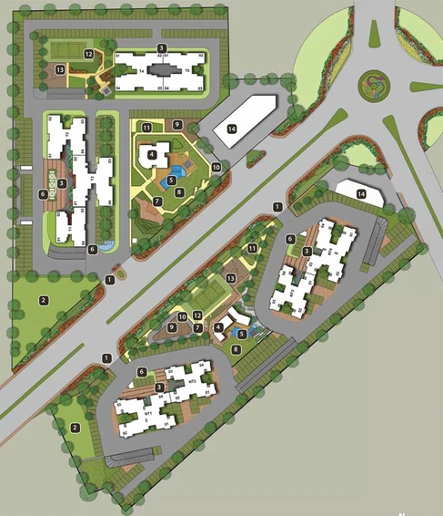 Master Plan of TCG The Crown Greens in Hinjewadi, Pune - Image 119978