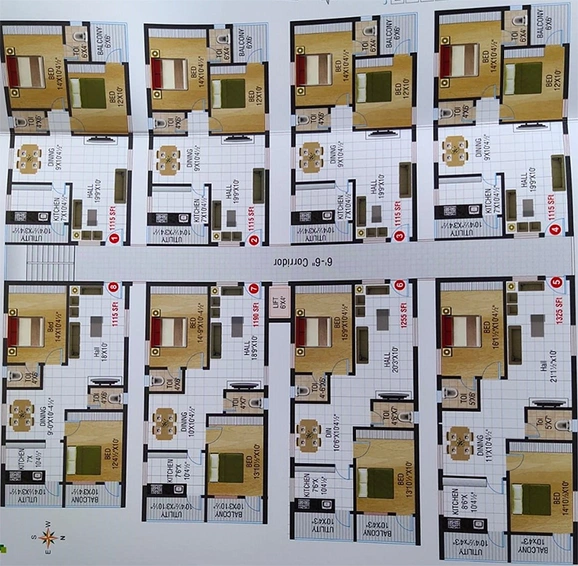 Floor Plan of Akruthi Sheshadri Nilayam in Nizampet, Hyderabad - Image 228101