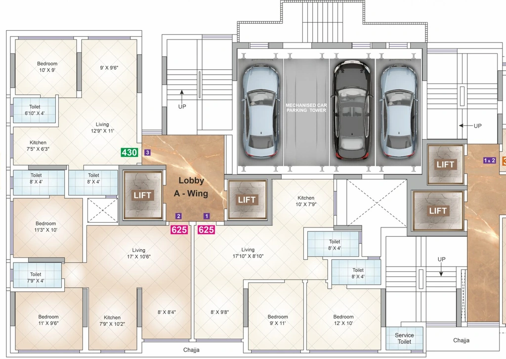 Floor Plan of Shubham Atlanta in Ghatkopar East, Mumbai - Image 336128