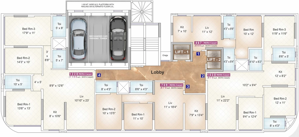 Floor Plan of Shubham Aurum in Ghatkopar East, Mumbai - Image 336146