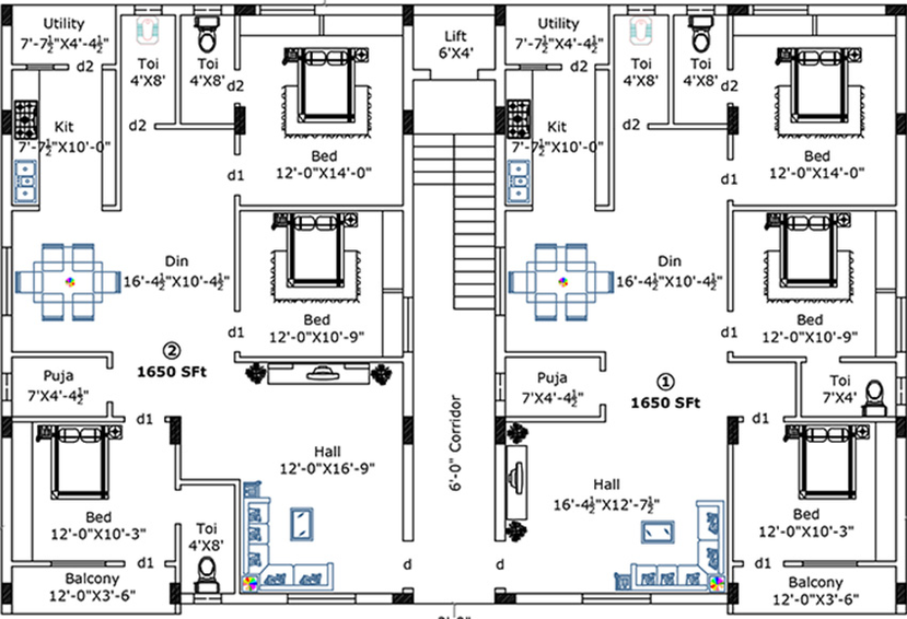 Floor Plan of Akruthi Vishnu Nivas in Nizampet, Hyderabad - Image 228081