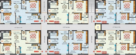 Floor Plan of Akruthi Venkata Kalyan Residency in Nizampet, Hyderabad - Image 228067