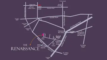 Location of Kanaklaxmi The Renaissance - Image 229384