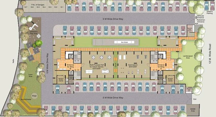 Master Plan of Kanaklaxmi The Renaissance in Govind Nagar, Nashik - Image 229385