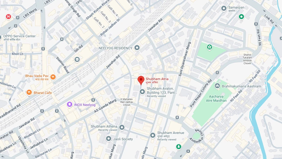 Location of Shubham Atria in Ghatkopar East, Mumbai - Image 336139