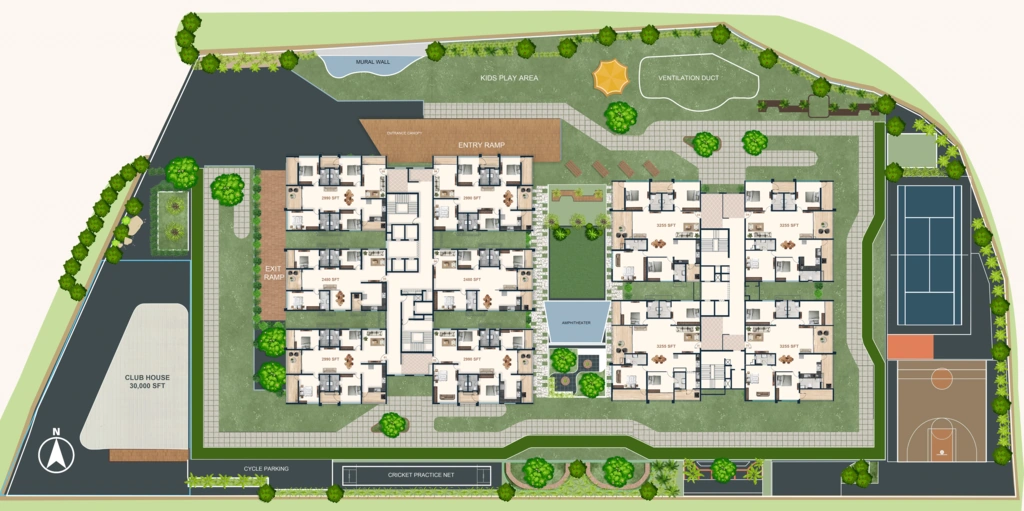 Master Plan of Makuta Taranga in Moosapet, Hyderabad - Image 384920