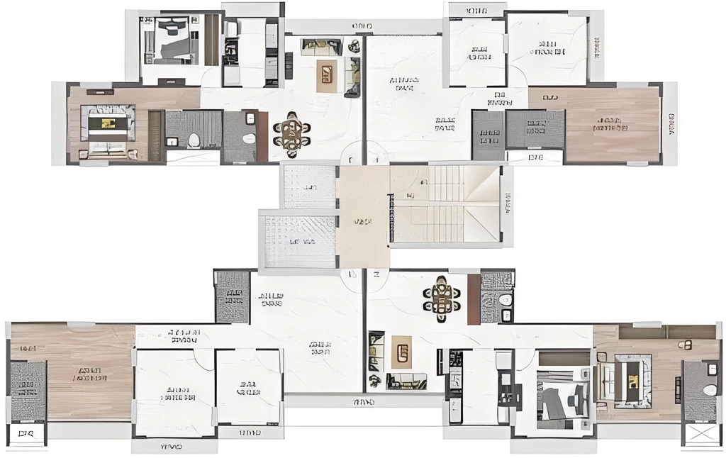 Floor Plan of DLH Dream Tower in Andheri West, Mumbai - Image 331517
