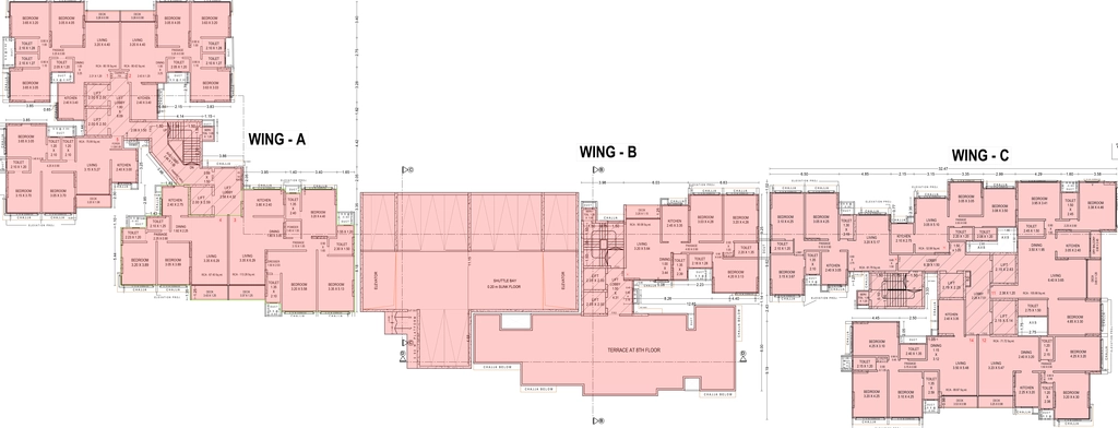Floor Plan of Mesacon Greens in Andheri West, Mumbai - Image 326591