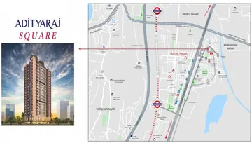 Location of Adityaraj Square - Image 32616