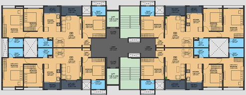 Floor Plan of Shiv Divine Fortune in Moshi, Pune - Image 279453