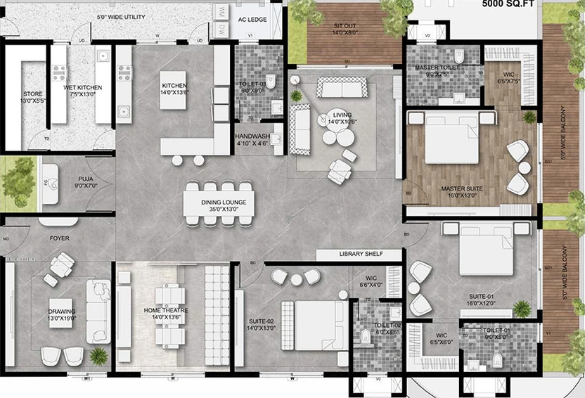 3 BHK Flat in Vaishnavi Bupara in Chintal, Hyderabad - Image 835588
