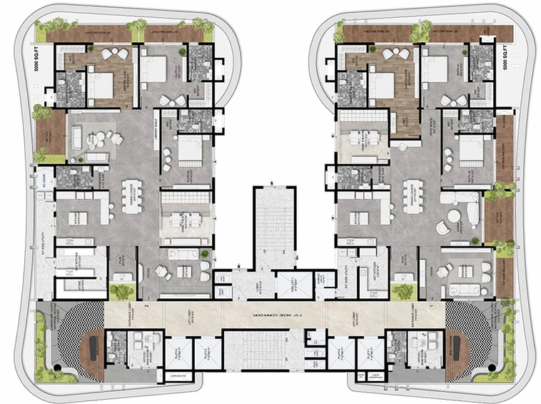 Floor Plan of Vaishnavi Bupara in Chintal, Hyderabad - Image 230572