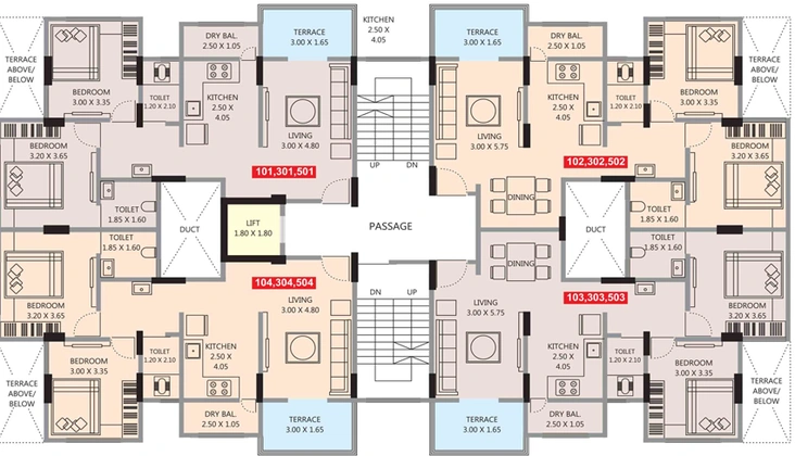 Floor Plan of Shiv Stone Ridge 2 in Pimpri Chinchwad, Pune - Image 279476