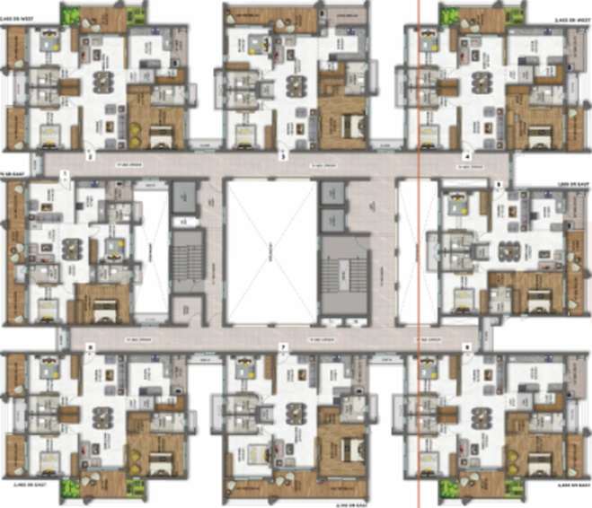 Floor Plan of Vaishnavi Advaitha in Jillalguda, Hyderabad - Image 230554