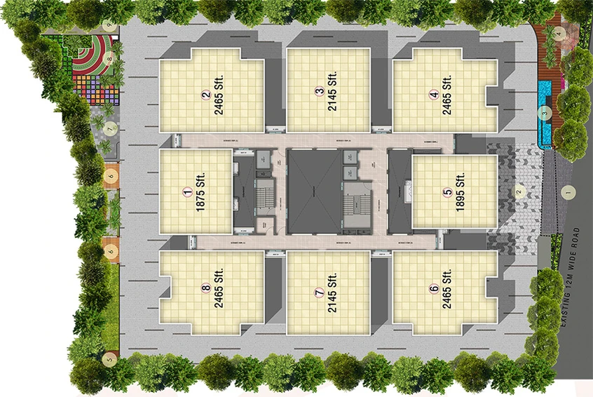 Master Plan of Vaishnavi Advaitha in Jillalguda, Hyderabad - Image 230553