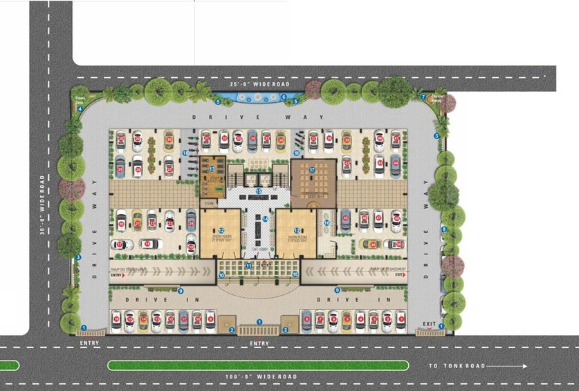 Master Plan of SDC Keystone in Sanganer, Jaipur - Image 127808