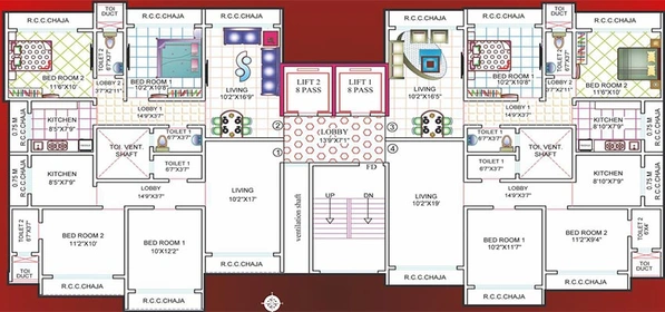 Floor Plan of Dhariwal Mangaldeep in Borivali East, Mumbai - Image 249799