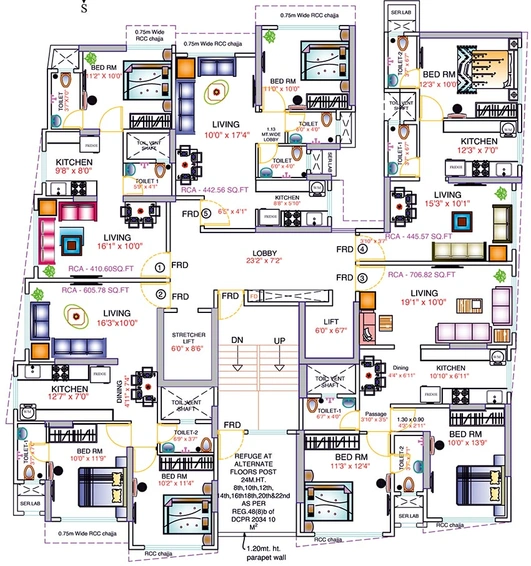 Floor Plan of Dhariwal Avenue in Goregaon West, Mumbai - Image 249796