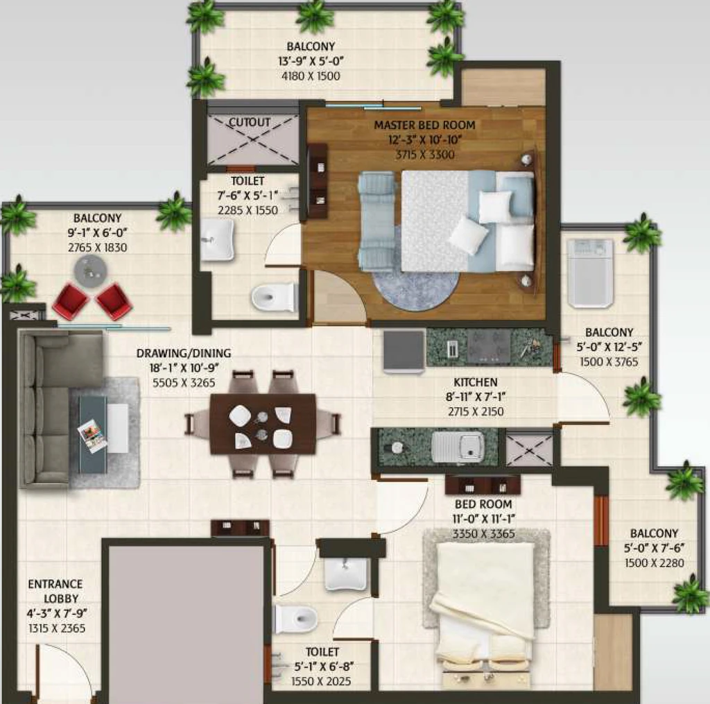2 BHK Flat in Ace Aspire Residency in Mulund West, Mumbai - Image 877272