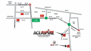 Location of Ace Aspire Residency - Image 330120