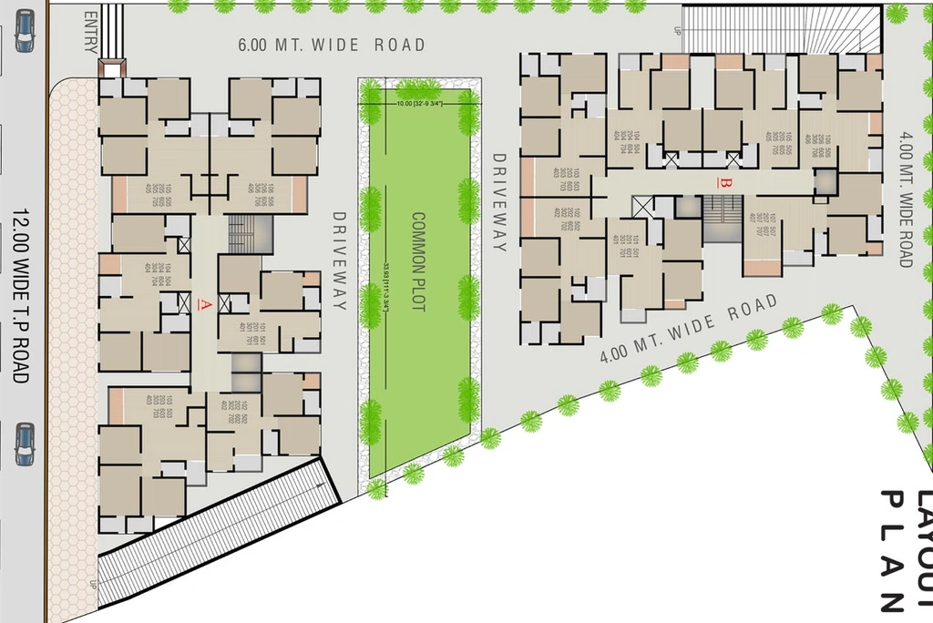 Master Plan of Sarthak Flora in Nikol, Ahmedabad - Image 129278