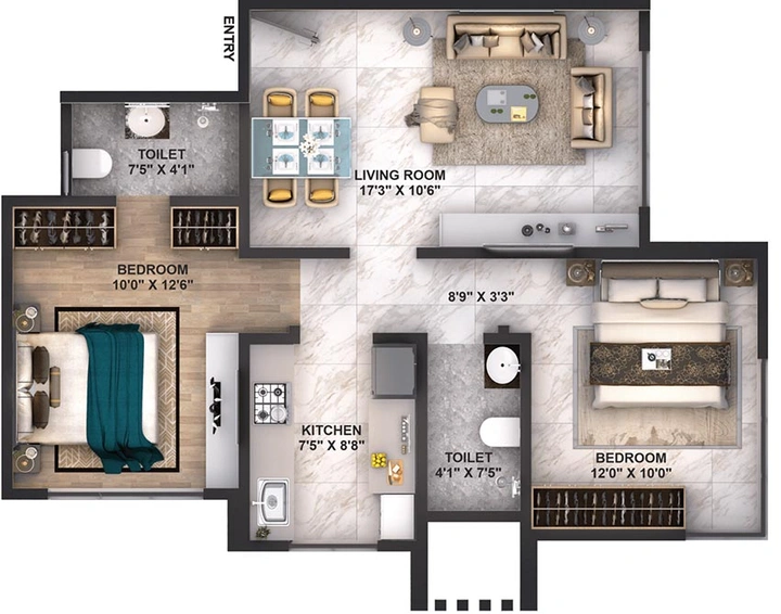 2 BHK Flat in Ace Infinia in Mulund West, Mumbai - Image 846812