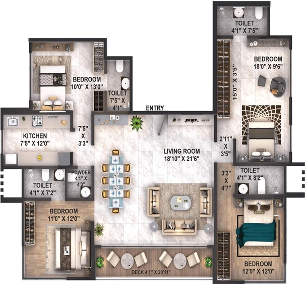 4 BHK Flat in Ace Infinia in Mulund West, Mumbai - Image 846814