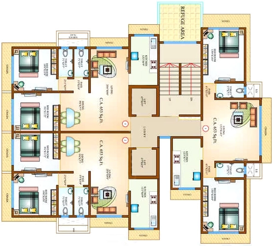 Floor Plan of Lakshmi Omkar CHS in Andheri West, Mumbai - Image 327158
