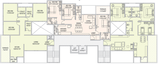 Floor Plan of Reelicon Felicia in Pashan, Pune - Image 279593