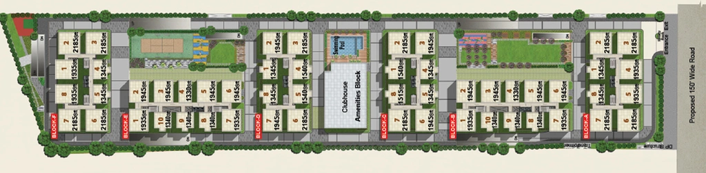 Master Plan of Jaswitha Frontline Seven in Kokapet, Hyderabad - Image 236724