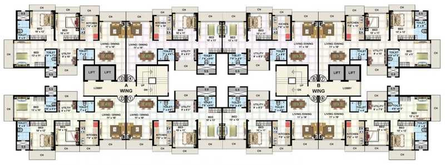 Floor Plan of Prabhav Manibhadra Tower in Mulund West, Mumbai - Image 295491