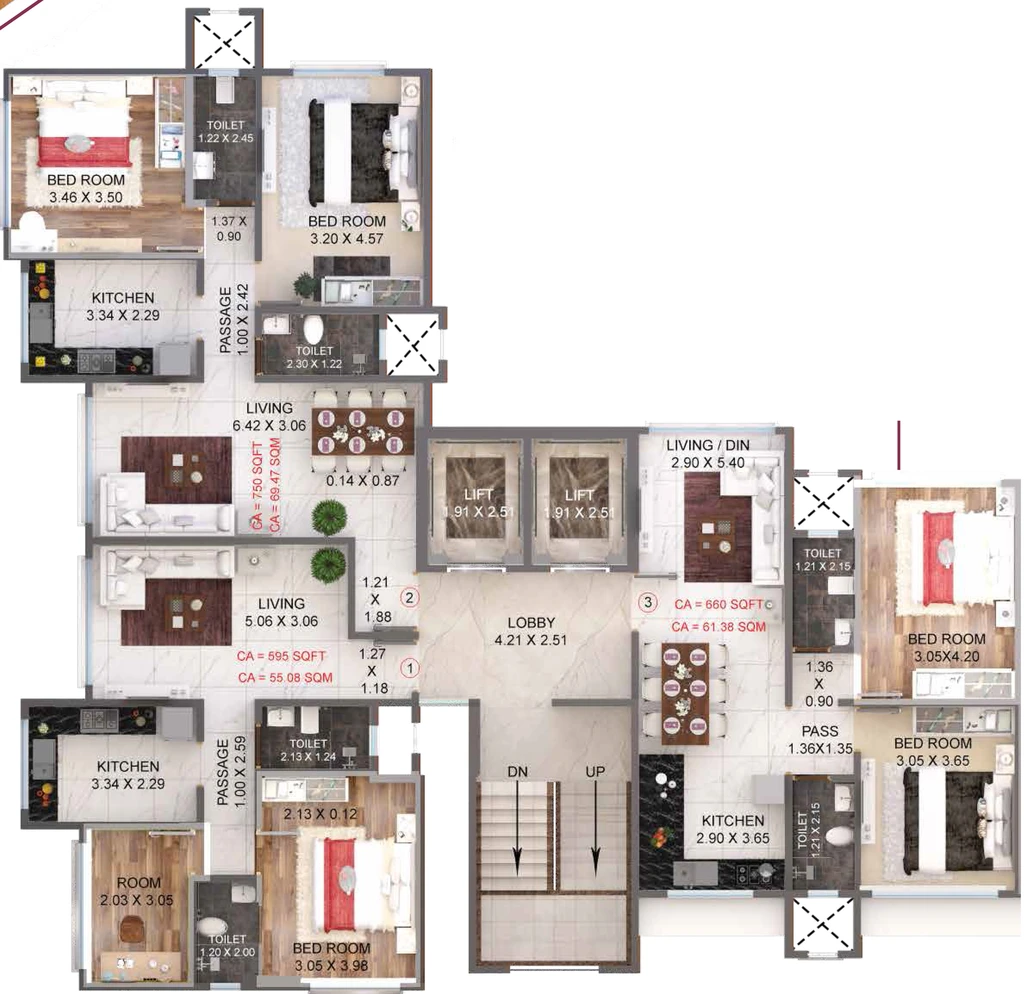 Floor Plan of Prabhav Sahakar Avenue in Malad West, Mumbai - Image 295652