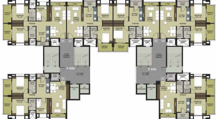 Floor Plan of Prabhav Evana in Pathardi Phata, Nashik - Image 230033