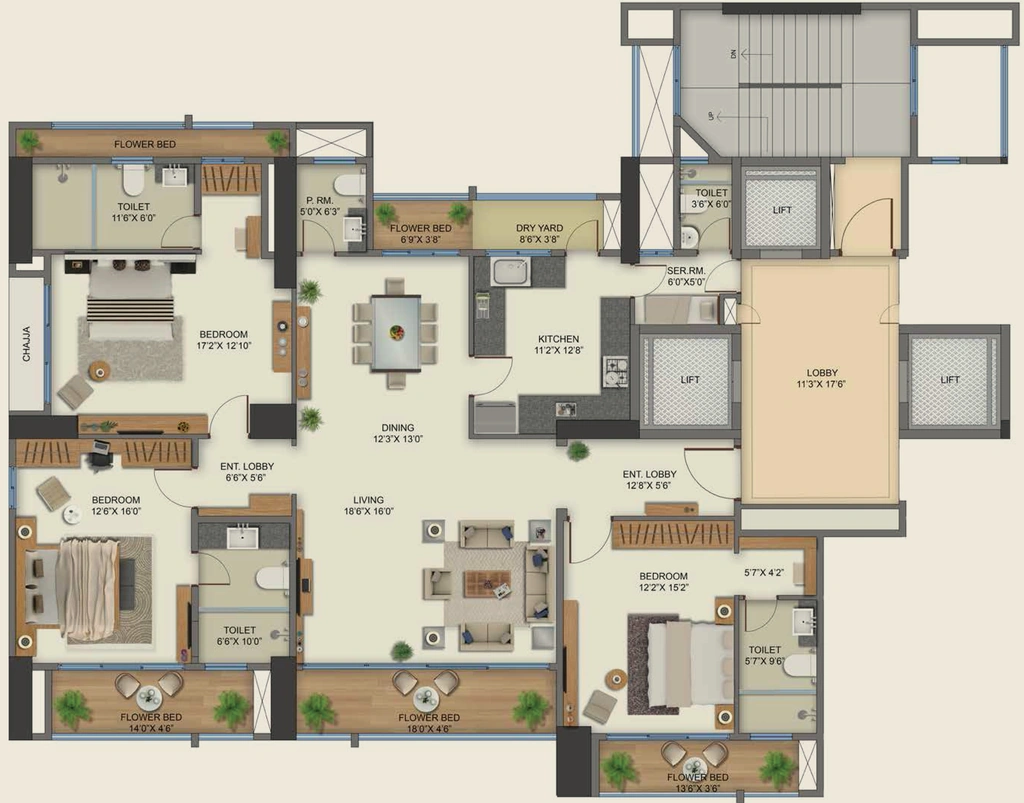 3 BHK Flat in Naman Residency in BKC, Mumbai - Image 876561