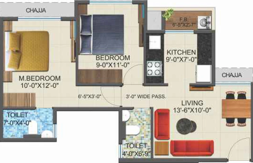 1 BHK Flat in Arihant Anant in Taloja, Navi Mumbai - Image 466844