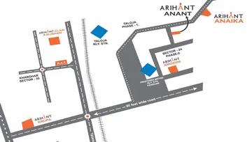 Location of Arihant Anant - Image 36146
