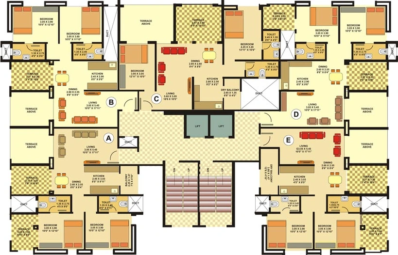 Floor Plan of Navalakha Ritz in Kharadi, Pune - Image 119987