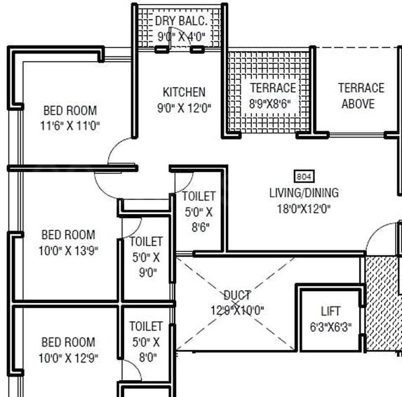 3 BHK Flat in ARV Imperia in Pisoli, Pune - Image 771223