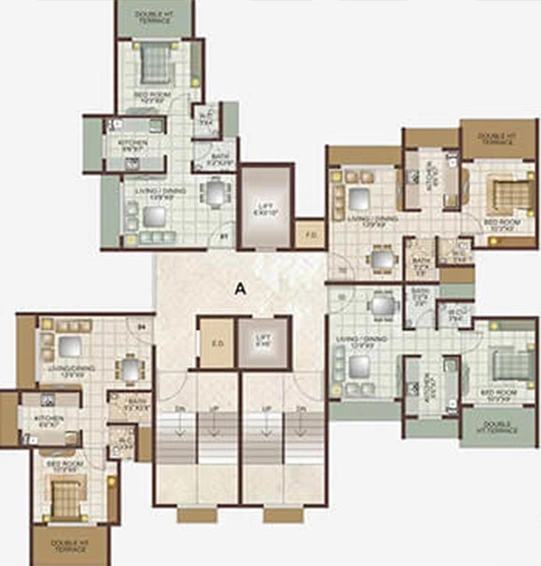 Floor Plan of Lakhani Orchid Woods in Khopoli, Navi Mumbai - Image 246402
