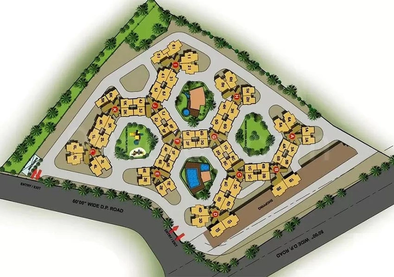 Master Plan of Lakhani Orchid Woods in Khopoli, Navi Mumbai - Image 246401
