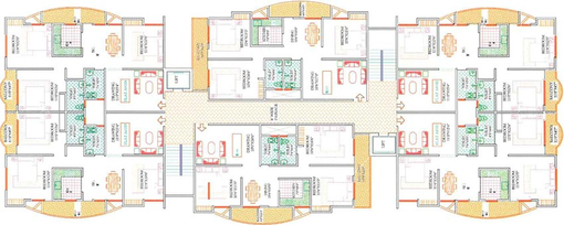 Floor Plan of Deep Dream Jewel in Saguna More, Patna - Image 246170