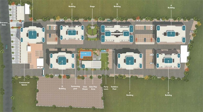 Master Plan of ARV Ganga Kingston in Mohammed Wadi, Pune - Image 120024