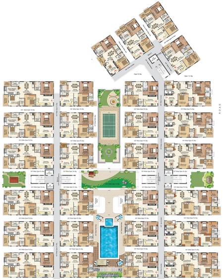 Master Plan of Pranava Annapurna Lotus Park in Kondapur, Hyderabad - Image 237222